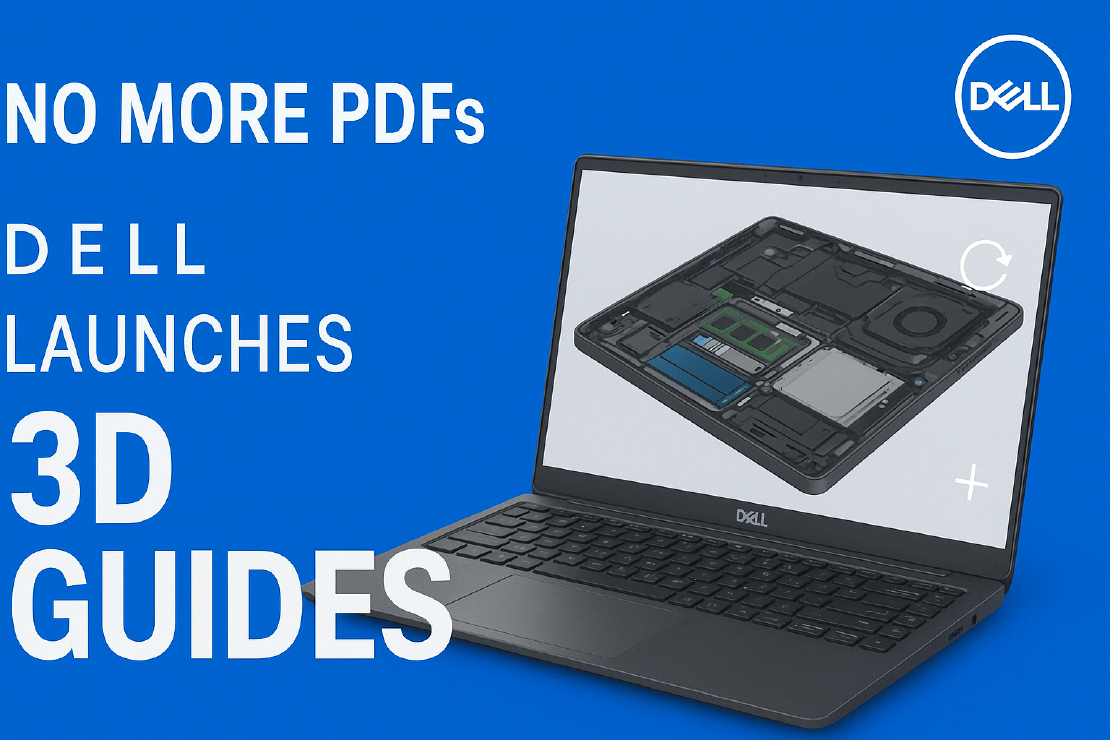 No More PDFs, Dell Launches 3D Guides to Help Users Disassemble Devices